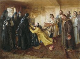 Zar Ivan il Terribile chiede abate Cornelius a lui tosare ai mon