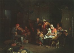 The Blind Fiddler, illustrazione da 'vita dei grandi uomini racc