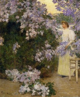 La signora Hassam nel Giardino