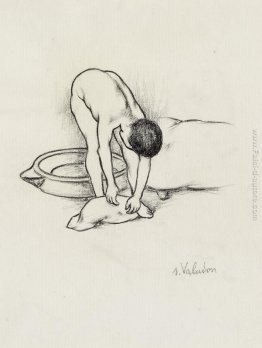 Nudo Femminile, lavarsi