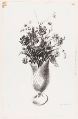 Striped Vase - (fiori)