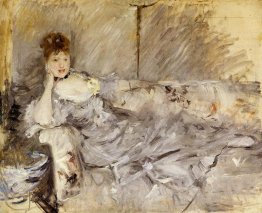 Giovane donna in grigio Reclining