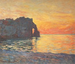 Etretat, Scogliera di d`Aval, Tramonto