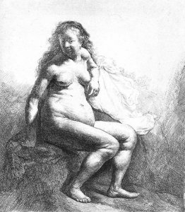 Seduti Nudo Femminile