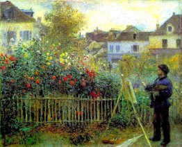 Dipinto di Monet nel suo giardino di Argenteuil