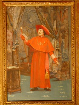 Il cardinale, che legge una lettera