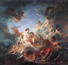 Vulcan presentavano le armi a Venere per Aeneas