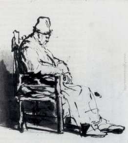 Seduti Old Man (forse Rembrandt`s padre)