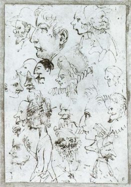 Foglio di caricature