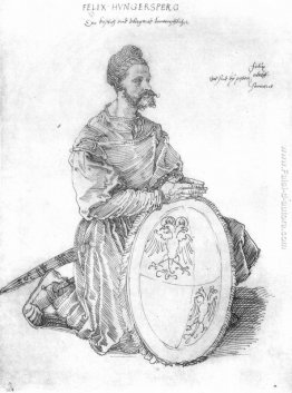 Ritratto del capitano Felix Hungersperg, in ginocchio