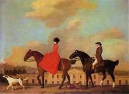 John e Sophia Musters equitazione a Colwick Hall