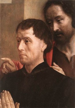 Ritratto di un uomo di preghiera con San Giovanni Battista
