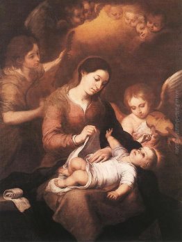 Maria con il Bambino e angeli musicanti