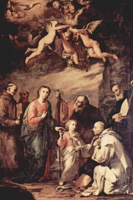 Sacra Famiglia con San Bruno, i monaci certosini, i santi che ha