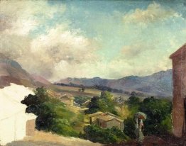 Paesaggio di montagna a Saint Thomas, Antille (incompiuto)