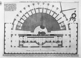 Pianta del piano terra del teatro e lo stadio di stabile