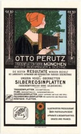 Otto Perutz litografica Pubblicità Scheda