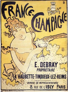 Poster pubblicità Francia Champagne